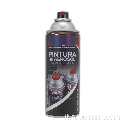 Lattine di stagno aerosol vuoto da 65 mm